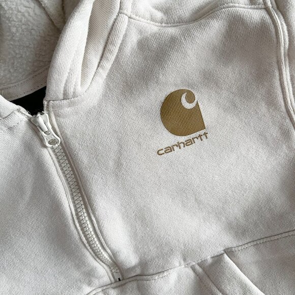 Carhartt ivory half-zip hoodie 4T - Picture 2 of 6